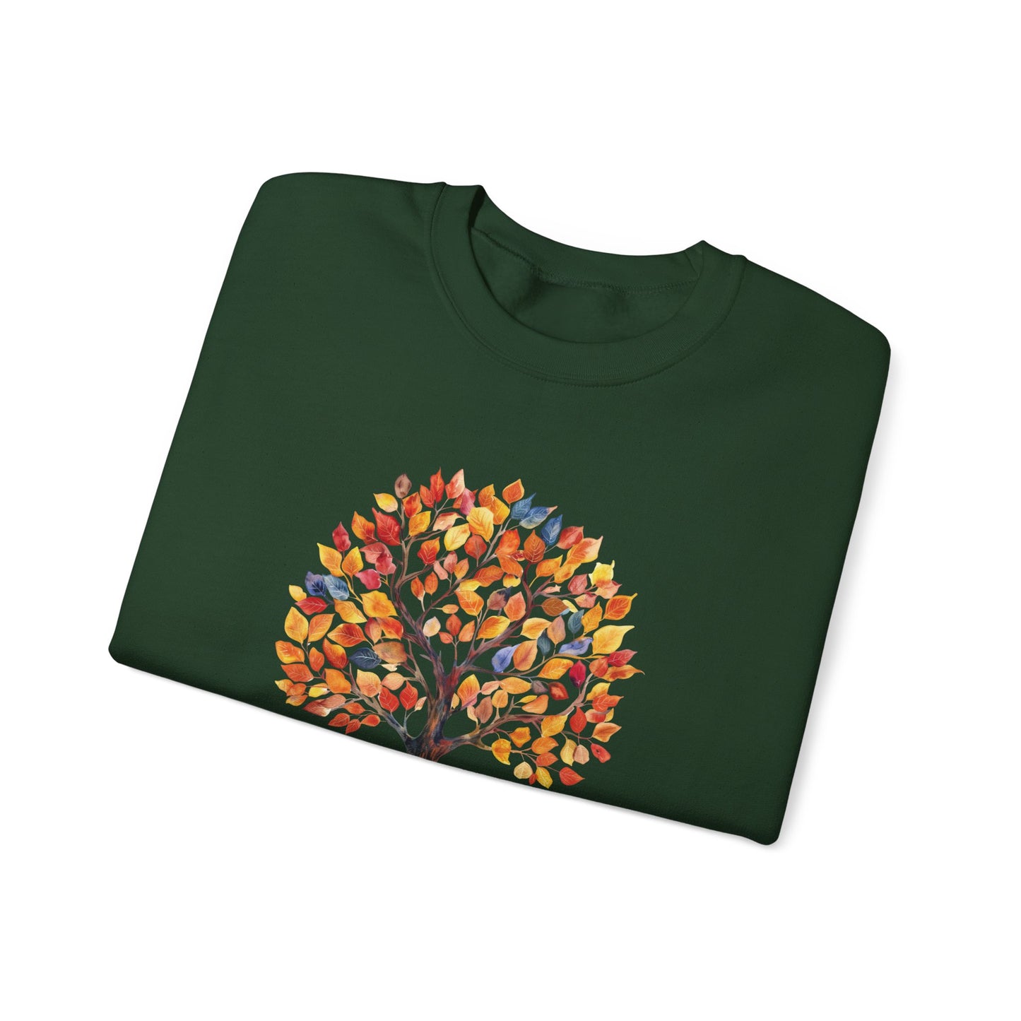 Fall Tree of Belonging Sweatshirt | Gildan Heavy Blend Crewneck