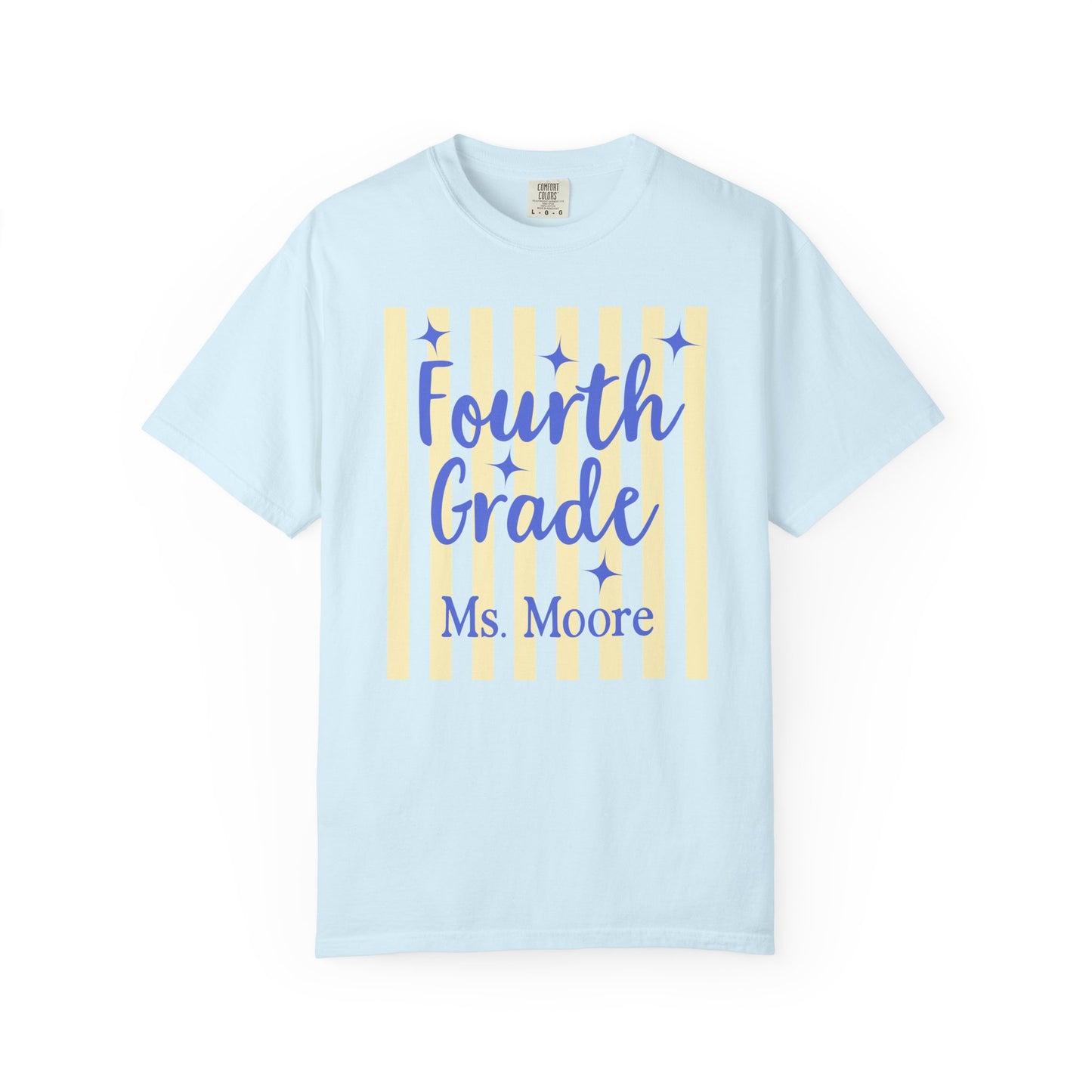 Personalized Fourth Grade Teacher Shirt | Custom Matching Fourth Grade Teacher Comfort Colors T-Shirt