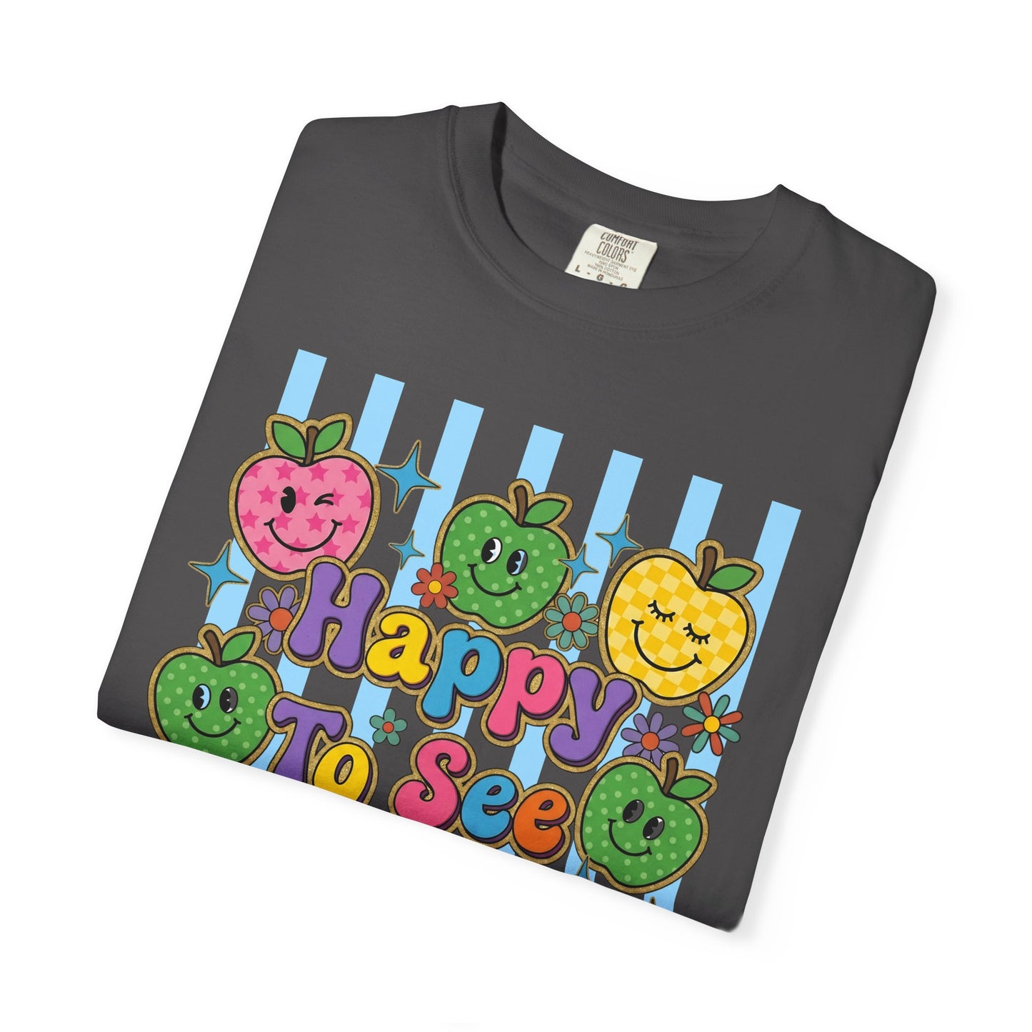 Happy To See Your Face Teacher Shirt |  Retro Comfort Colors Back to School Shirt
