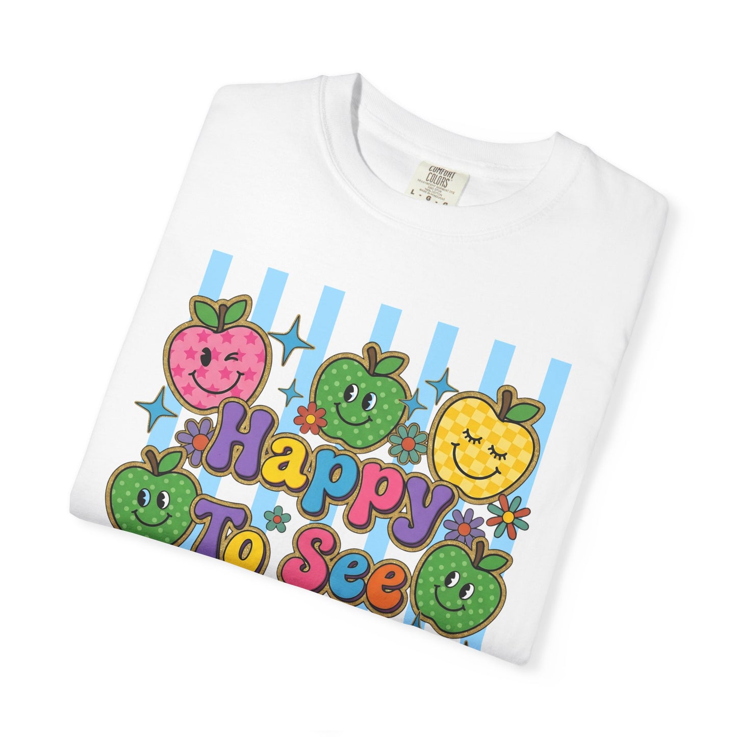 Happy To See Your Face Teacher Shirt |  Retro Comfort Colors Back to School Shirt