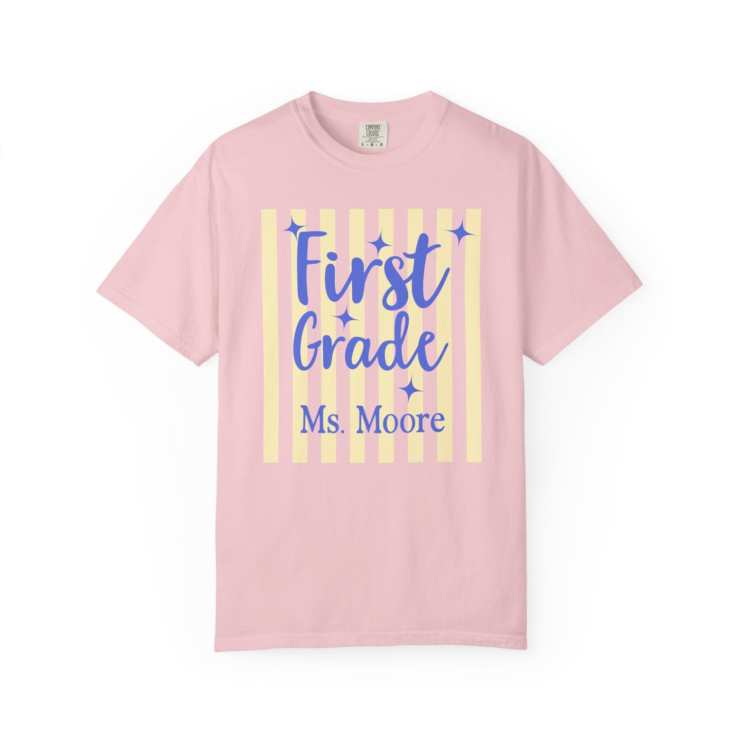 Personalized First Grade Teacher Shirt | Custom Matching First Grade Teacher Comfort Colors T-Shirt