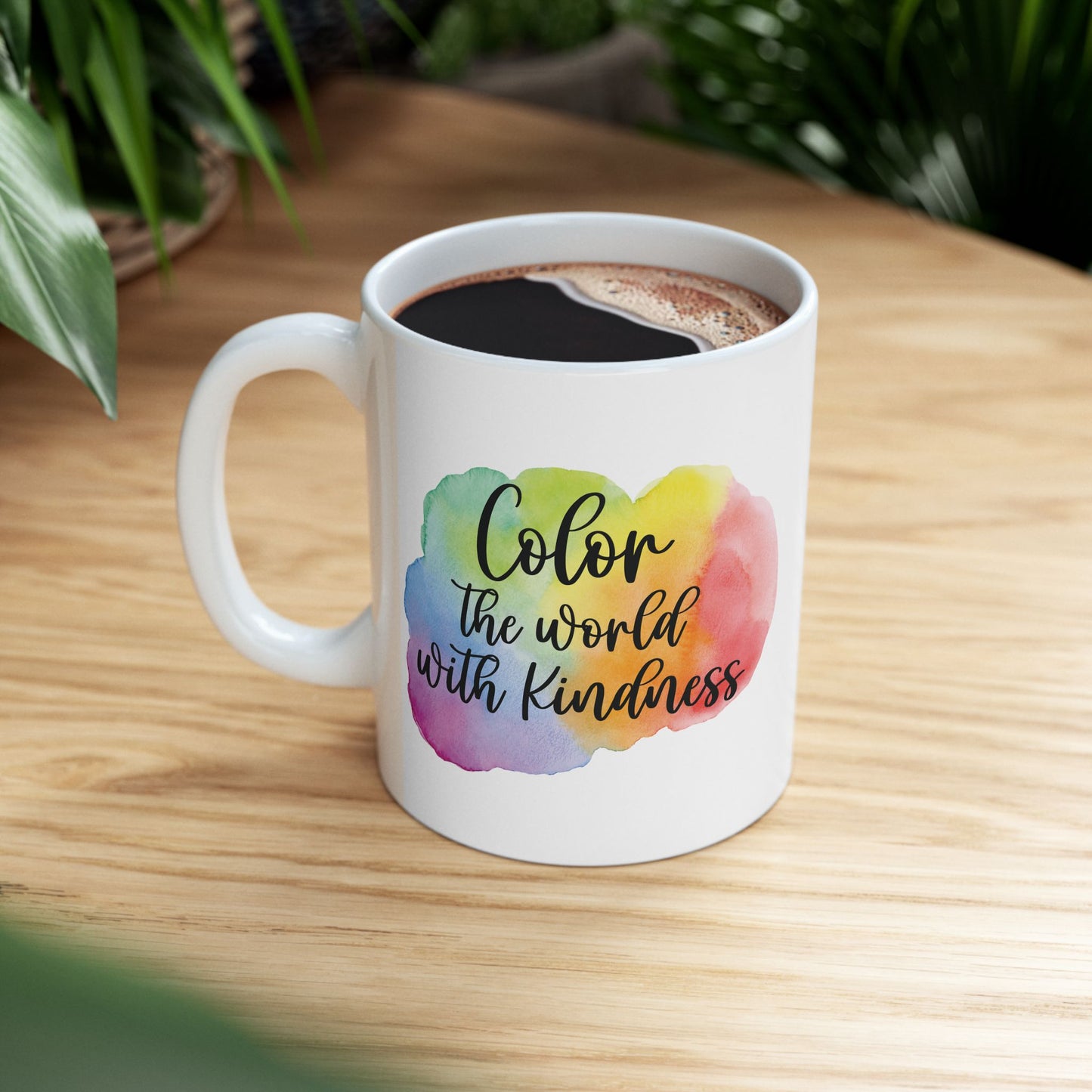 Color the World with Kindness Mug – Inspirational Gift for Teachers, Friends, and Everyday Joy