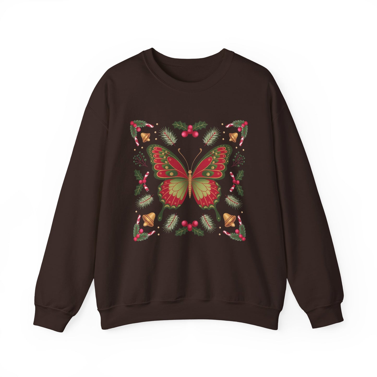 Holiday Butterfly Sweatshirt | Supported to Soar Collection | Cozy Christmas Pullover