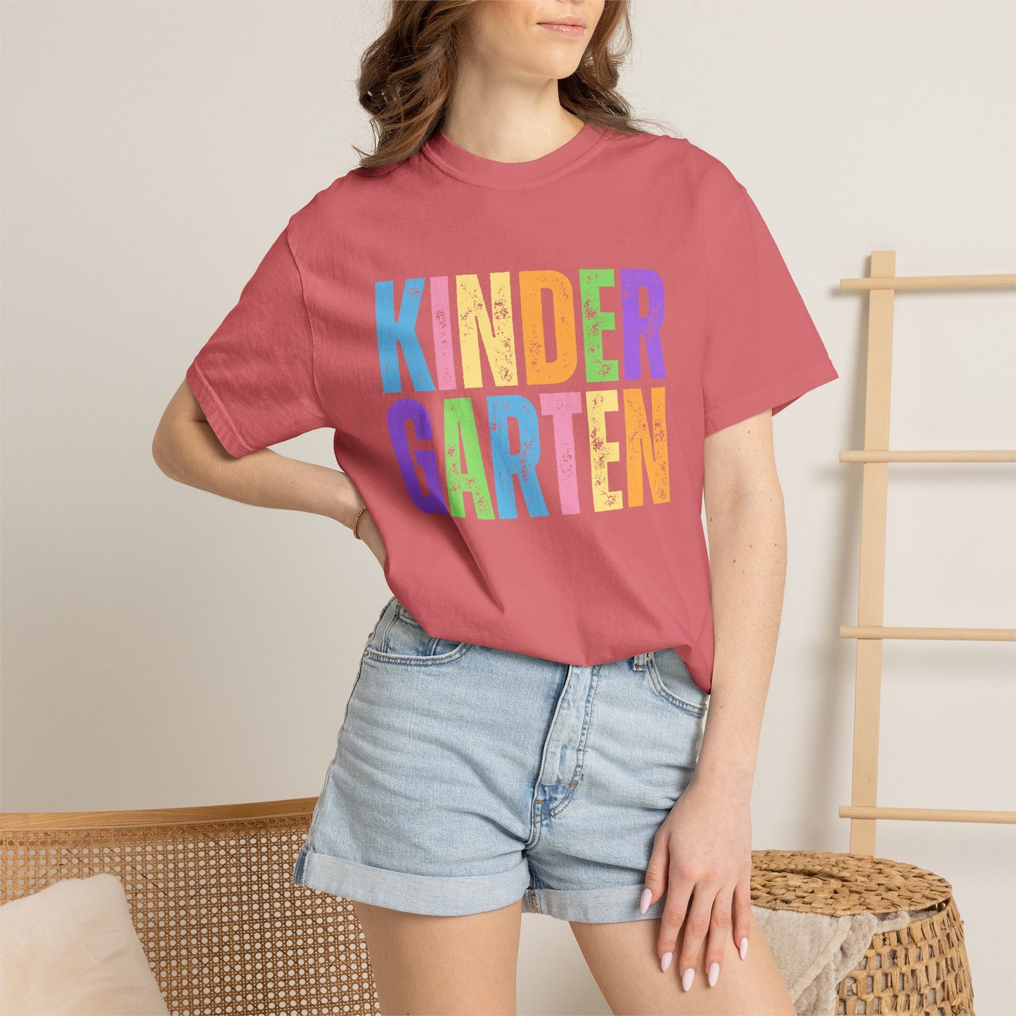 Kindergarten Comfort Colors® T-Shirt | Grade Level Teacher Shirt