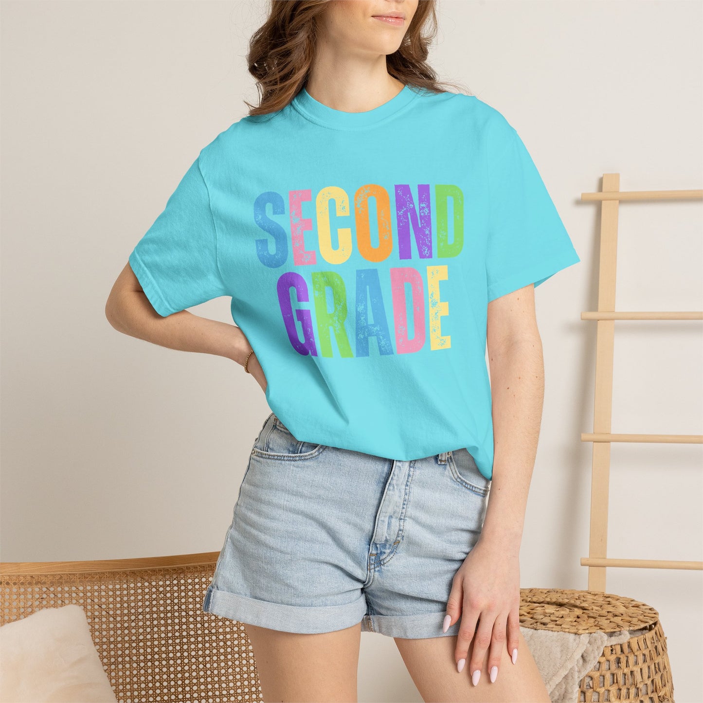 Second Grade  Comfort Colors® T-Shirt | Grade Level Teacher Shirt