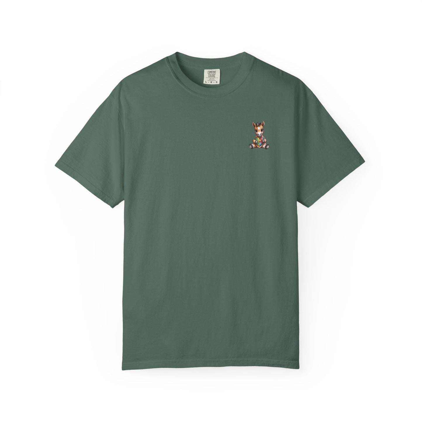 Horse & Heart Autism Awareness T Shirt | Comfort Colors Neurodiversity Support Tee