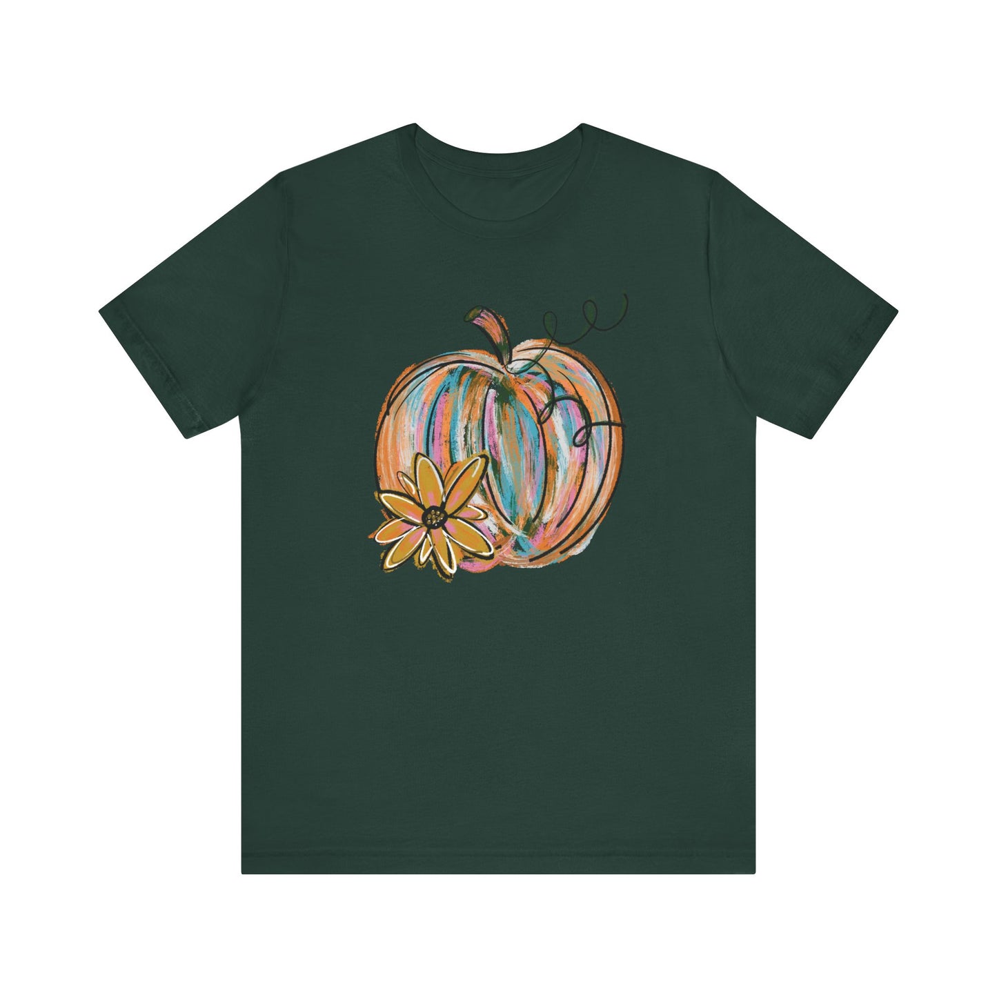 Painted Pumpkin Bella Canvas T-Shirt | Fall Graphic Tee