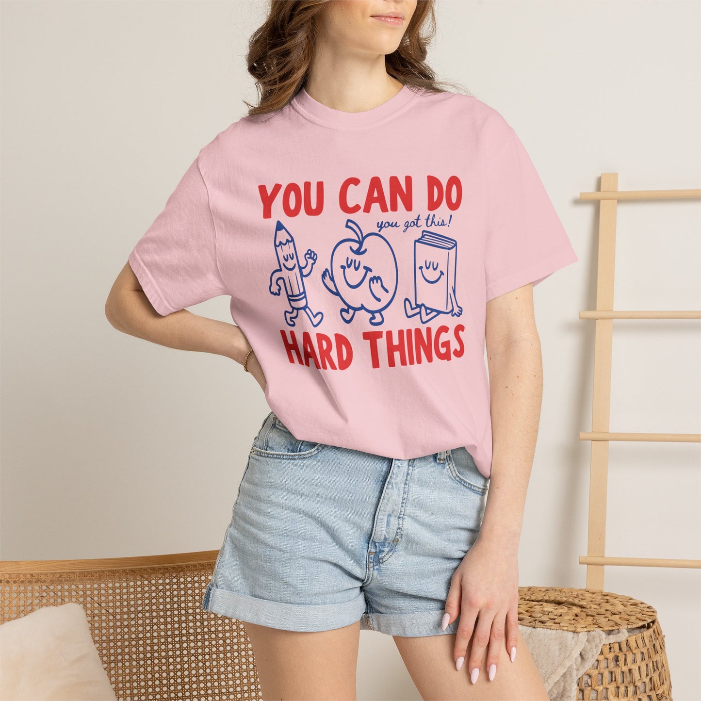 You Can Do Hard Things Teacher Shirt | Motivational Comfort Colors T-Shirt