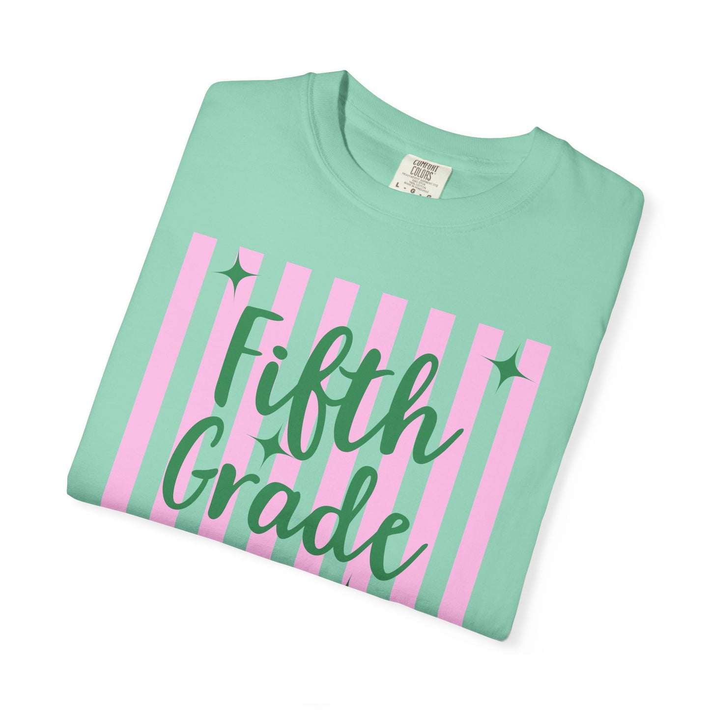Personalized Fifth Grade Teacher Shirt | Custom Matching Fifth Grade Teacher Comfort Colors T-Shirt