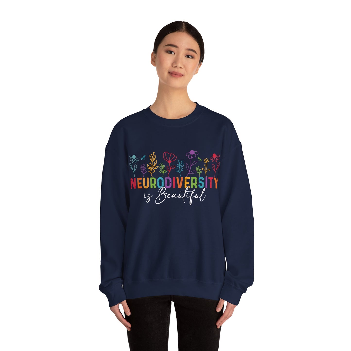 Neurodiversity Is Beautiful Sweatshirt | Autism Awareness & Acceptance Crewneck