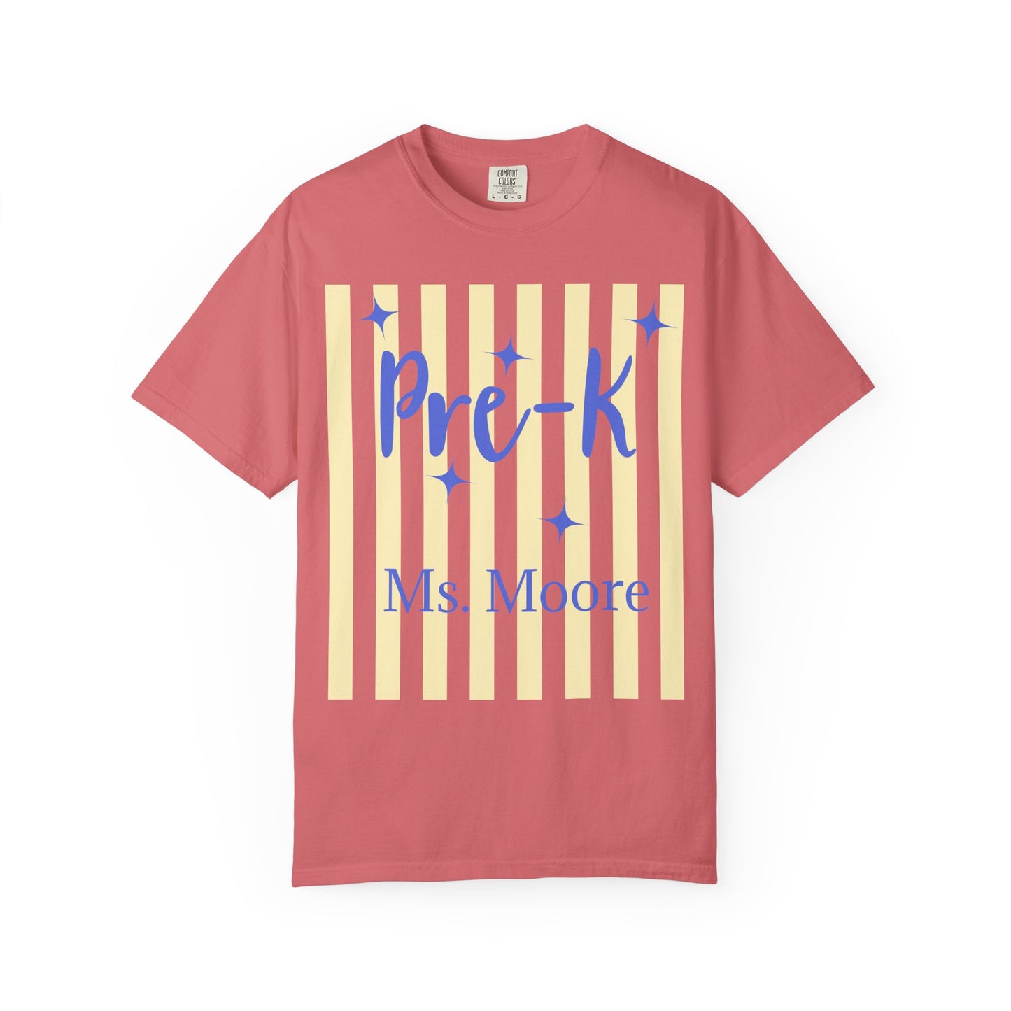 Personalized Pre-K Teacher Shirt | Custom Pre-K Teacher Comfort Colors T-Shirt