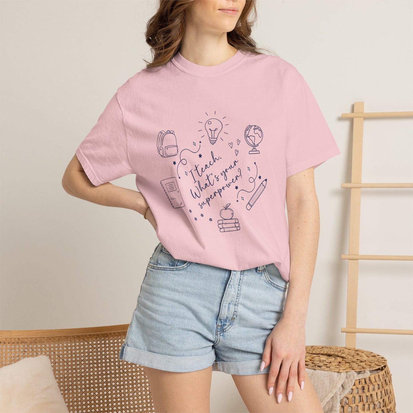 Superpower Teacher Shirt | Comfort Colors Teacher T-Shirt