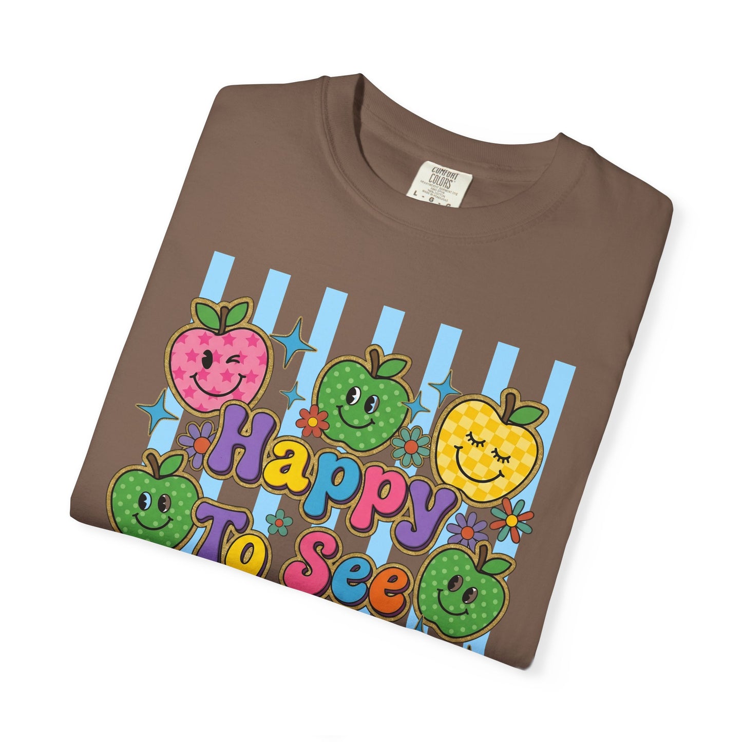 Happy To See Your Face Teacher Shirt |  Retro Comfort Colors Back to School Shirt