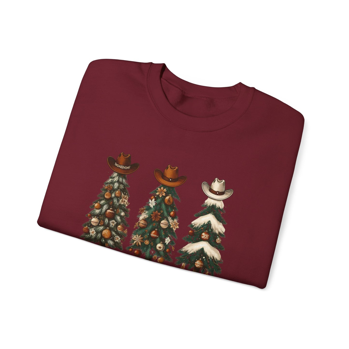 Howdy Holidays Western Christmas Sweatshirt – Unisex Crewneck