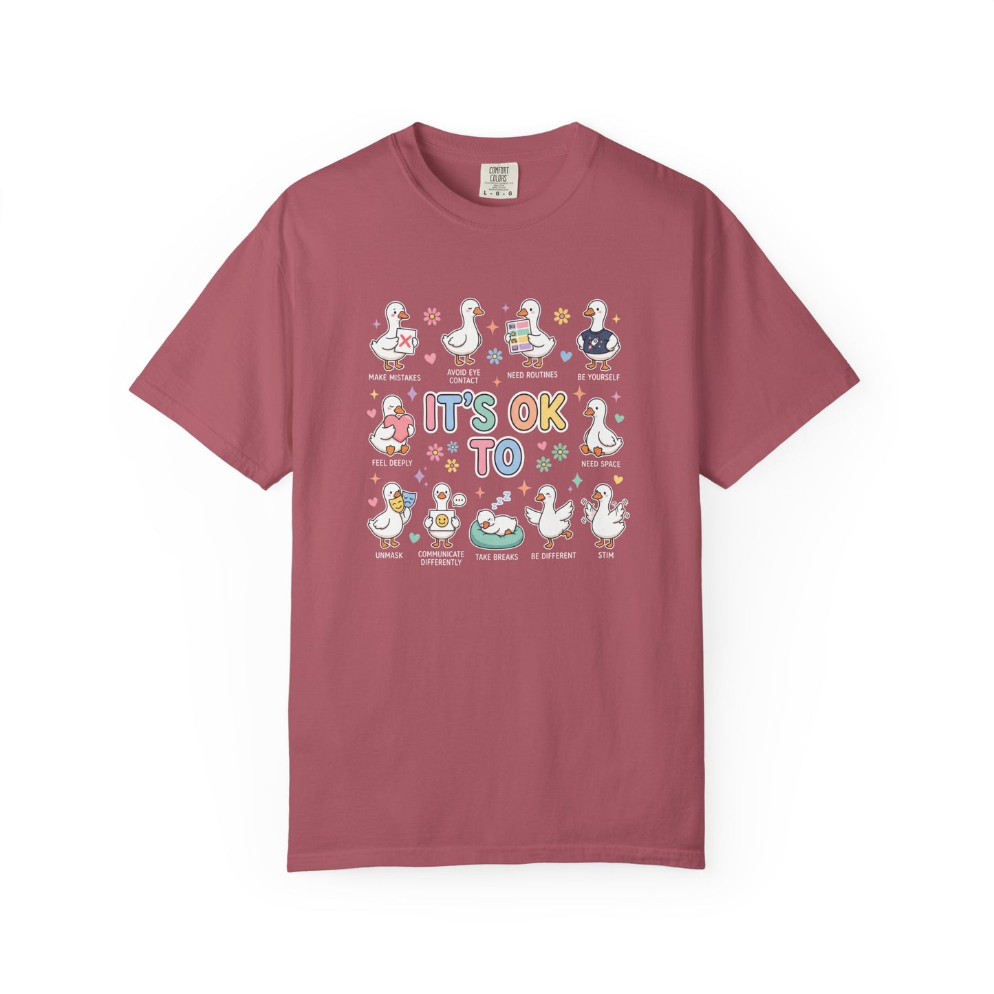 It’s OK To T Shirt | Autism Awareness & Neurodiversity Acceptance Tee | Comfort Colors Inclusive Graphic Shirt