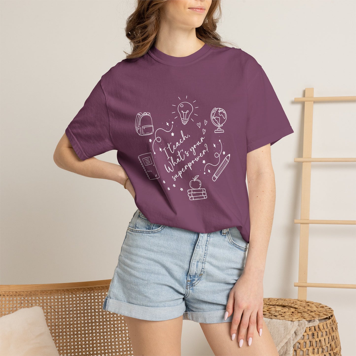 Superpower Teacher Shirt | Comfort Colors Teacher T-Shirt