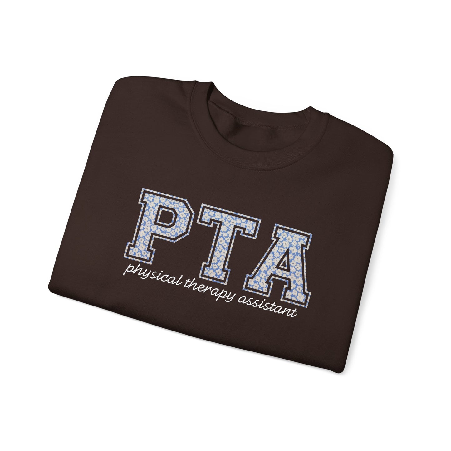 PTA Sweatshirt | Collegiate Floral Crewneck | Physical Therapist Assistant Gift