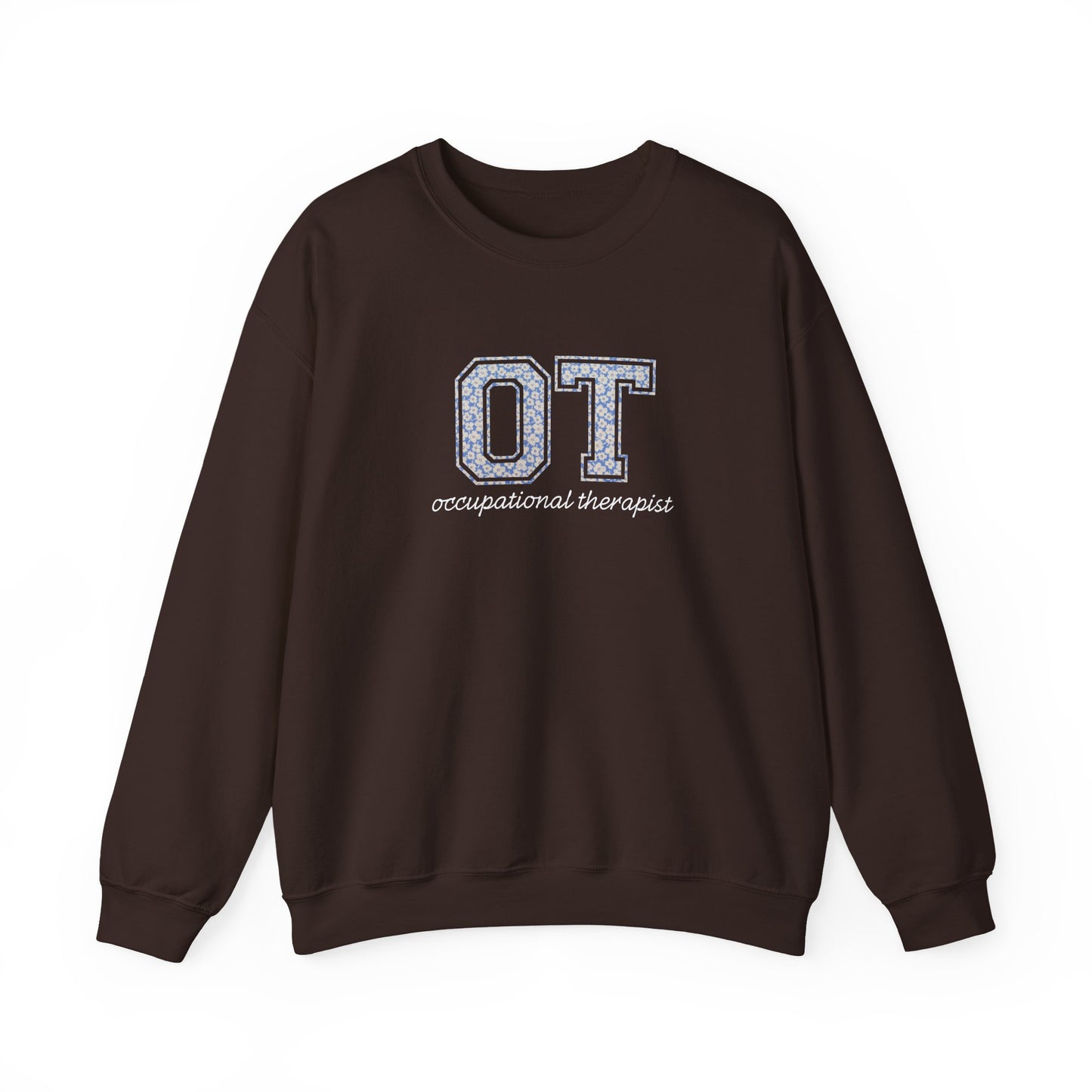 OT Sweatshirt | Collegiate Floral Crewneck | Occupational Therapist Gift