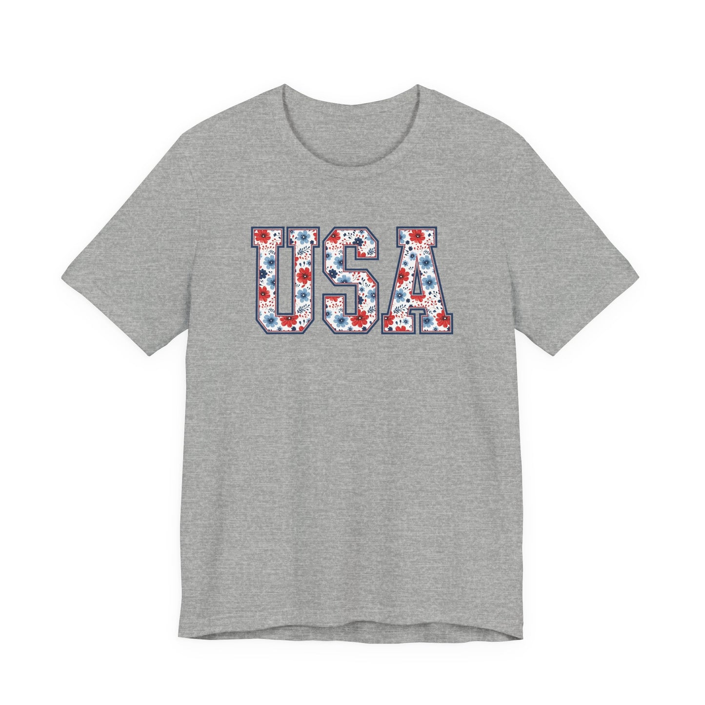 Floral USA Vintage Americana T-Shirt
