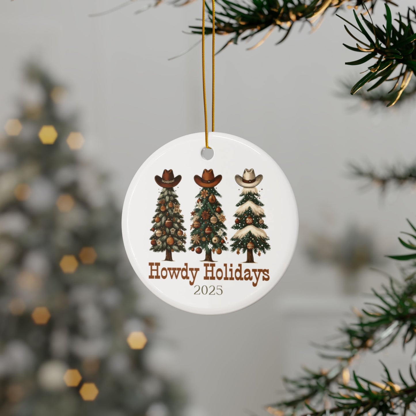 Howdy Holidays Cowboy Christmas Ornament – Western Holiday Tree Décor