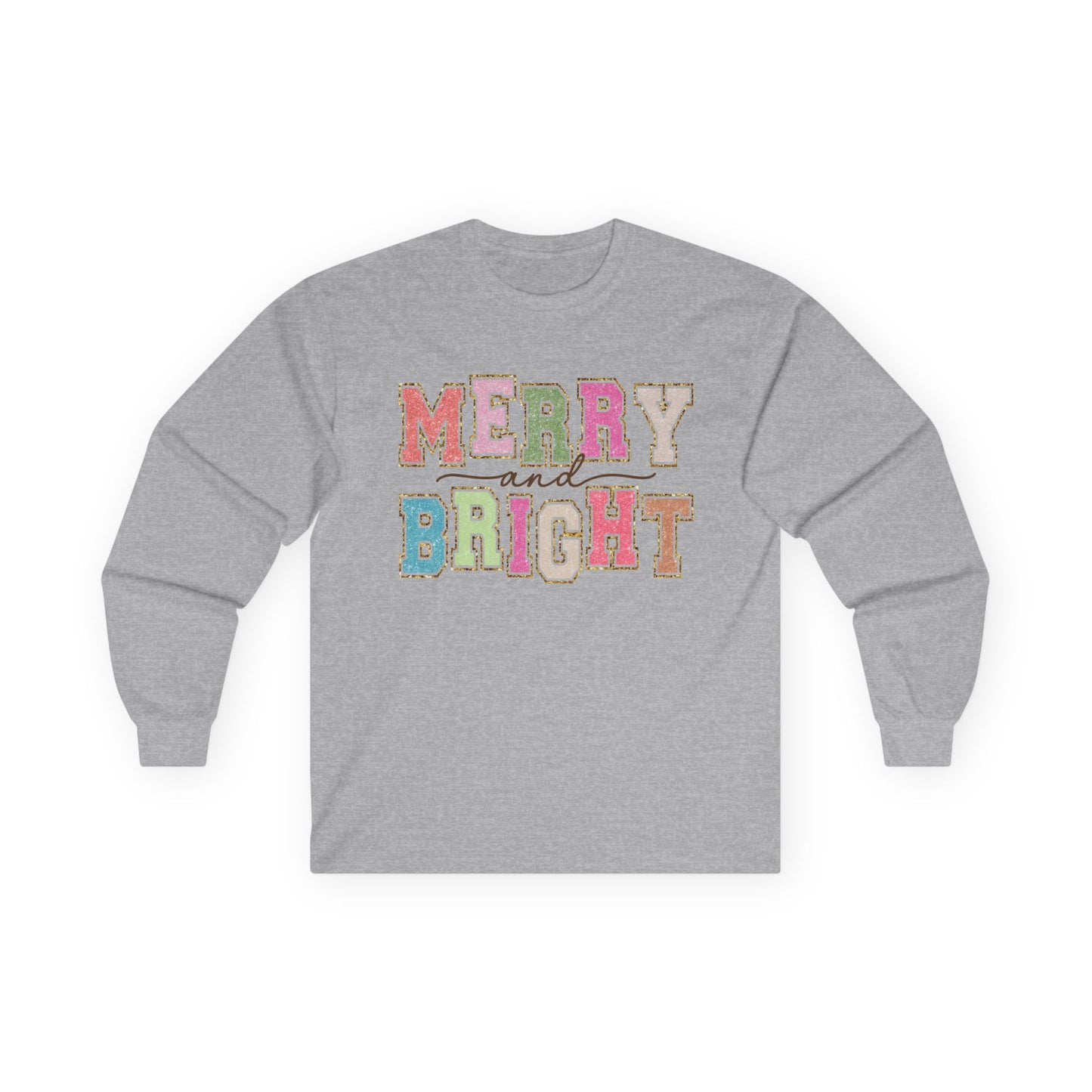 Merry and Bright Long Sleeve Christmas Shirt