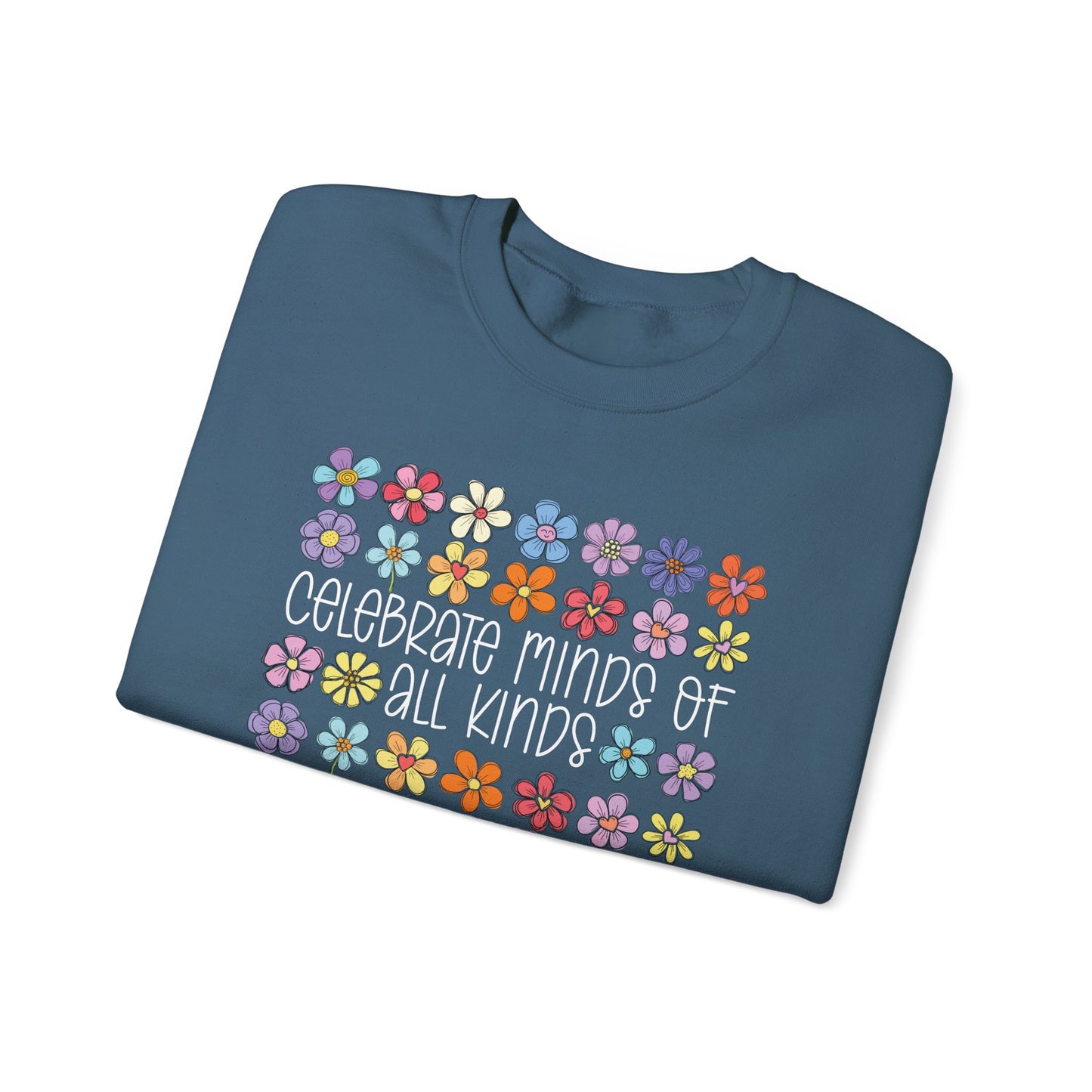 Celebrate Minds of All Kinds | Cozy Crewneck Sweatshirt