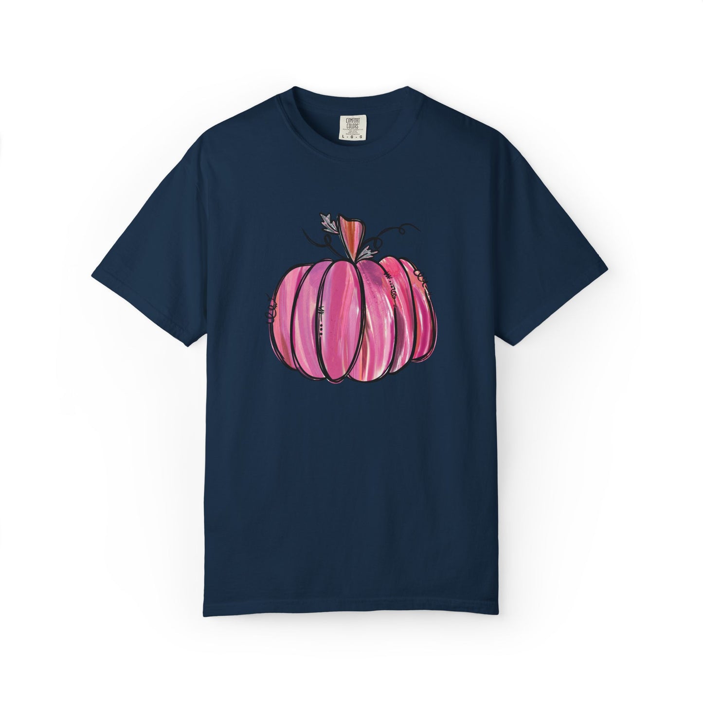 Pink Pumpkin Comfort Colors T-Shirt | The Anchored Bloom