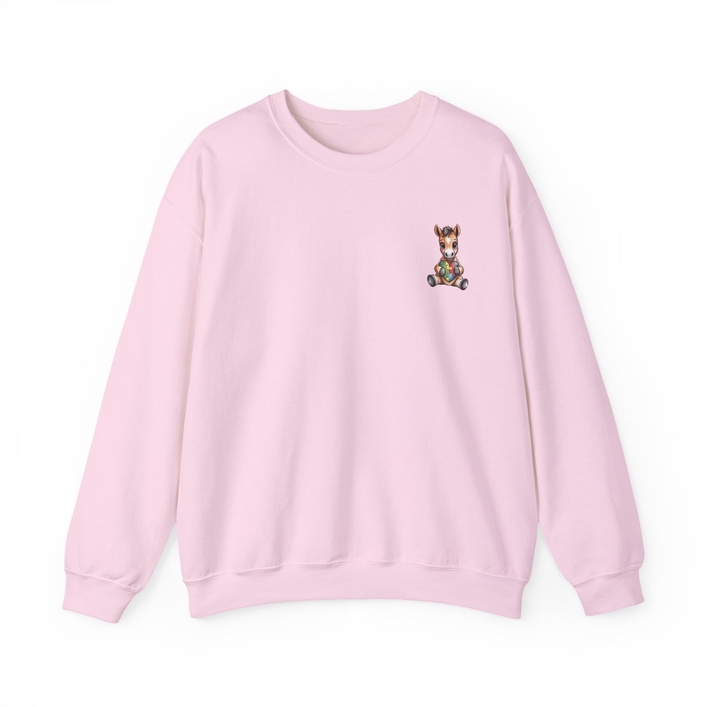 Horse & Heart Autism Awareness Sweatshirt | Neurodiversity Support Crewneck