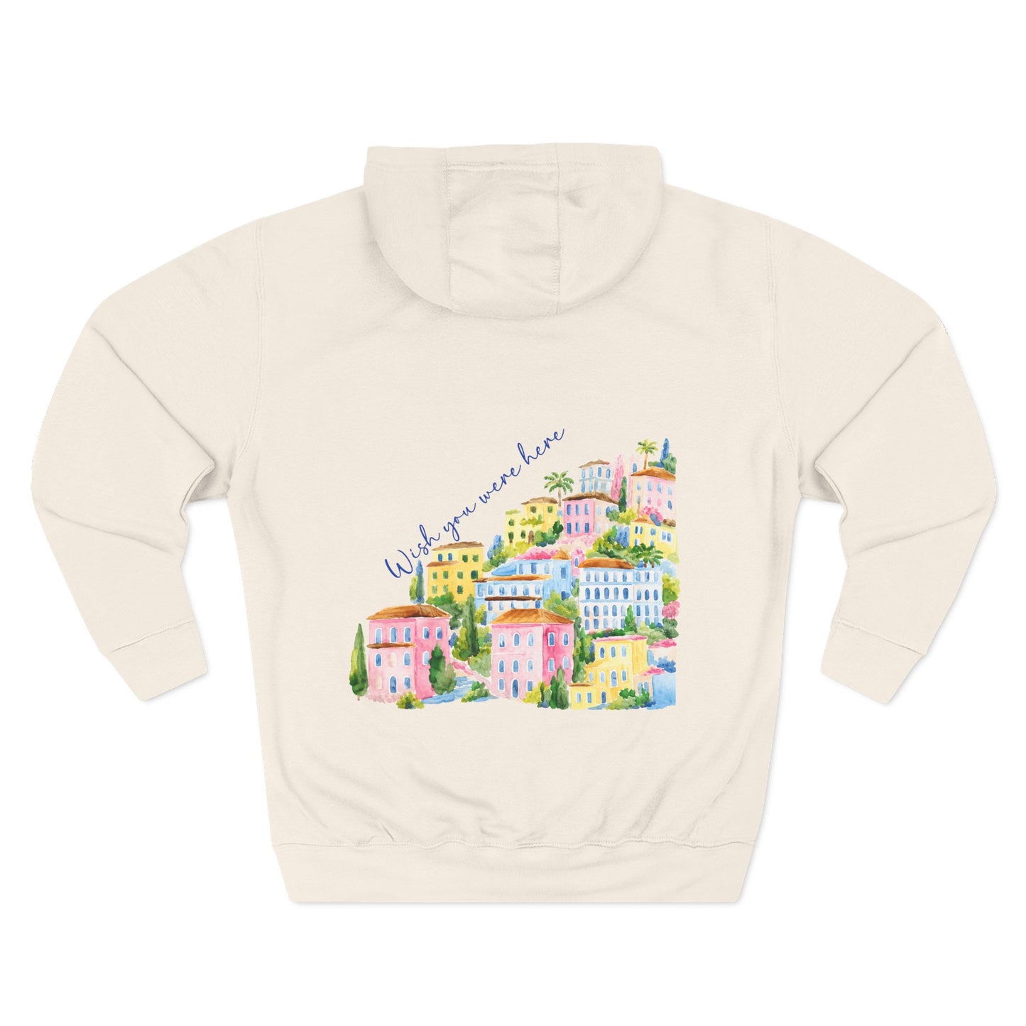 La Dolce Vita Hoodie | Sandstone Coastal Watercolor Sweatshirt