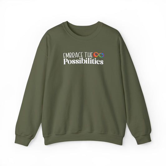 Support Neurodiversity Crewneck | Embrace the Possibilities Sweatshirt