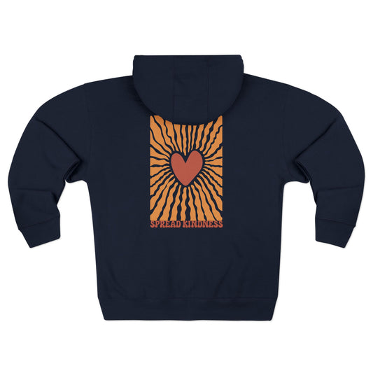 Spread Kindness Zip-Up Hooded Sweatshirt