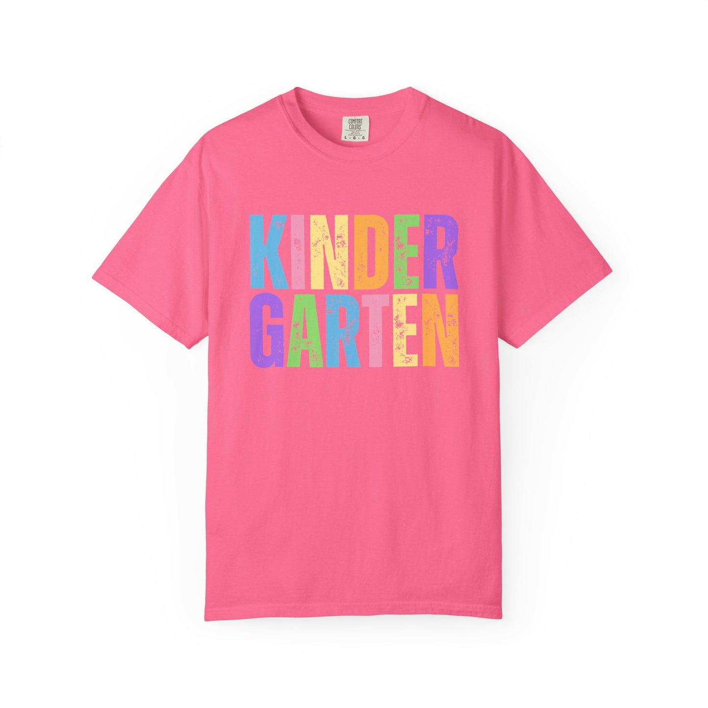 Kindergarten Comfort Colors® T-Shirt | Grade Level Teacher Shirt