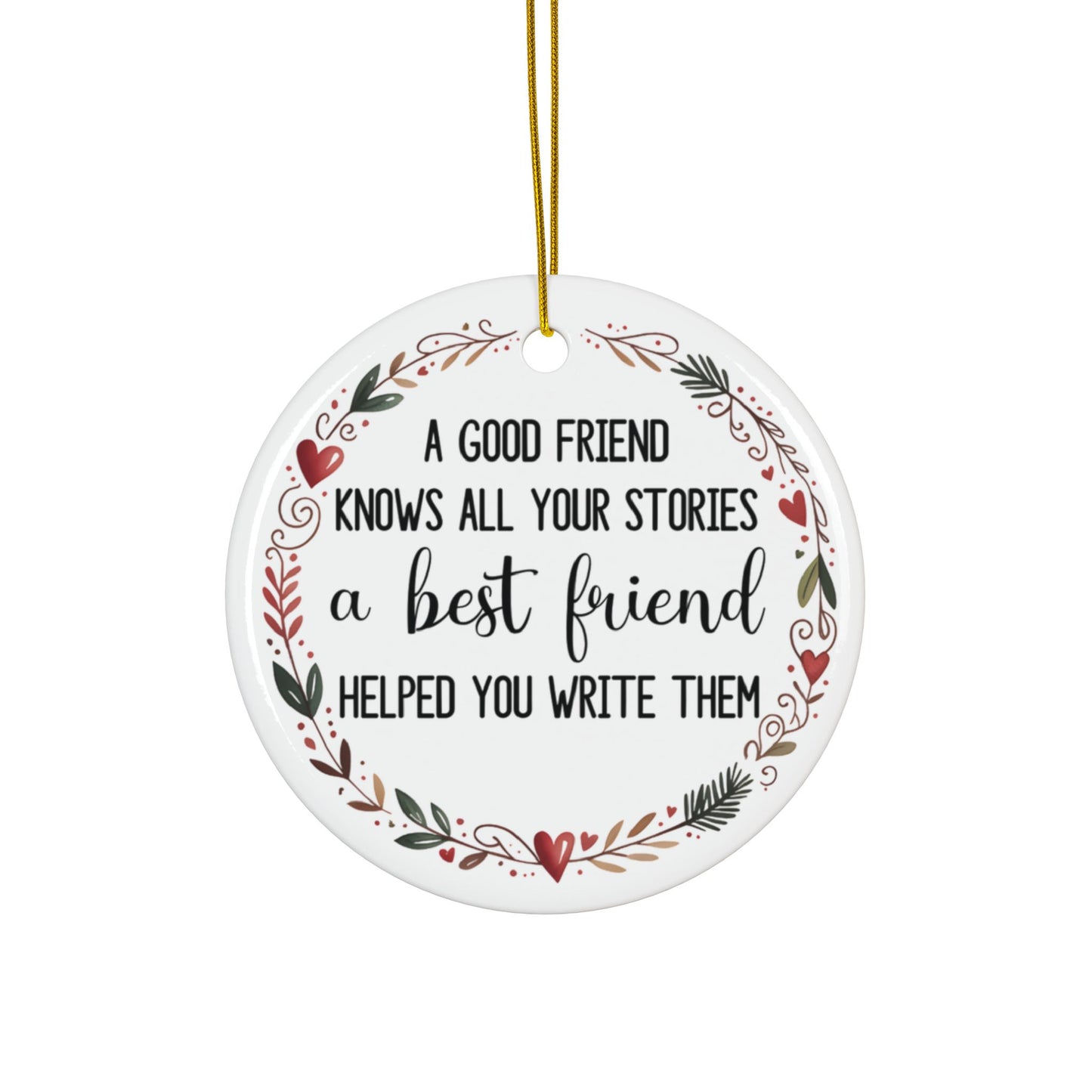 Best Friend  Wreath Ornament