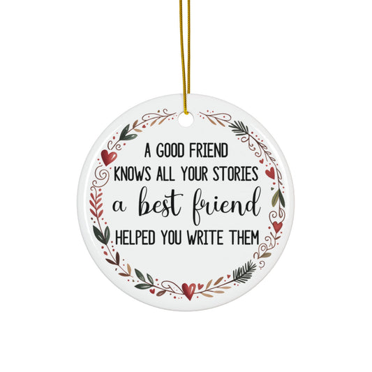 Best Friend  Wreath Ornament