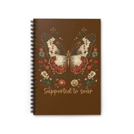 Supported to Soar Butterfly Spiral Notebook