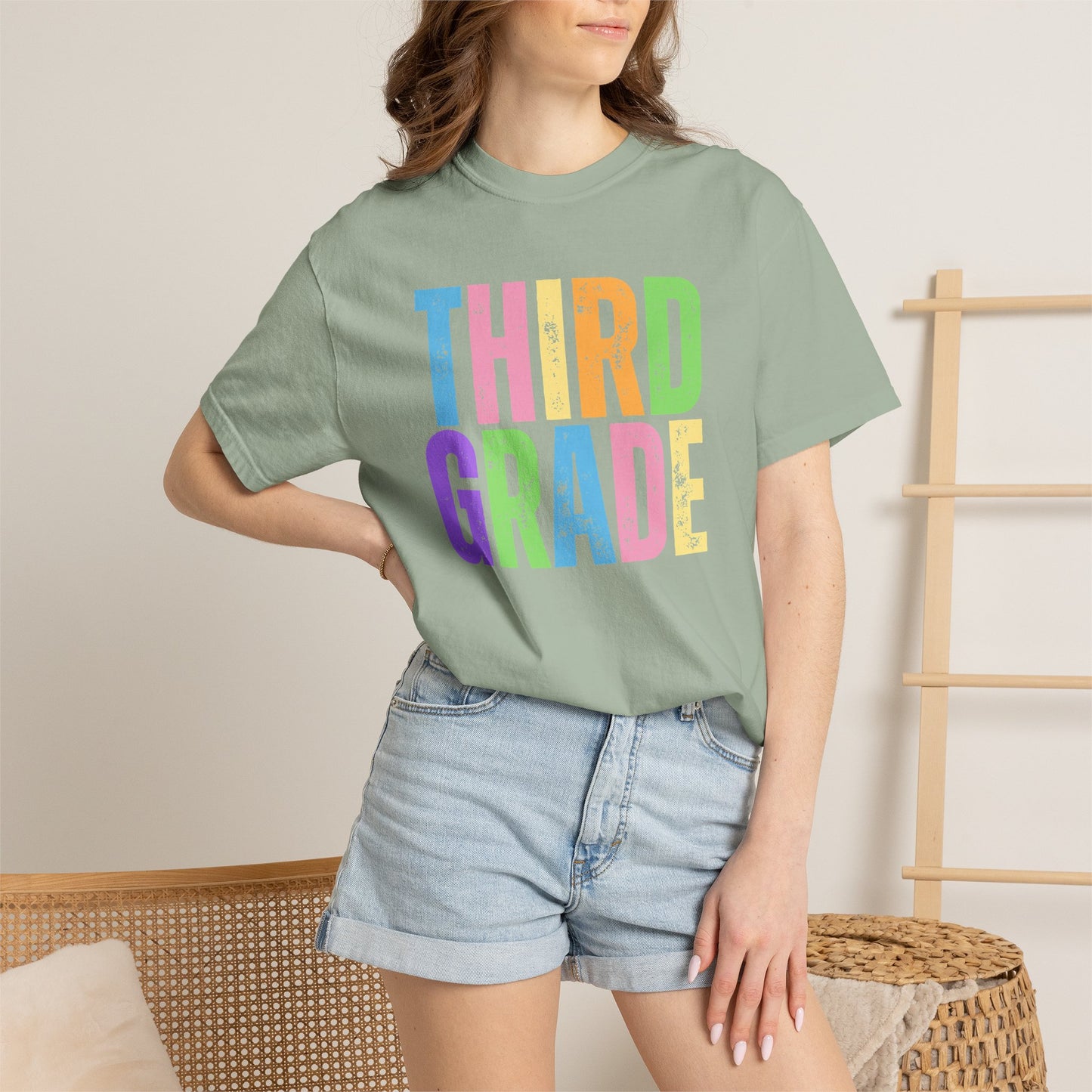 Third Grade Comfort Colors® T-Shirt | Grade Level Teacher Shirt