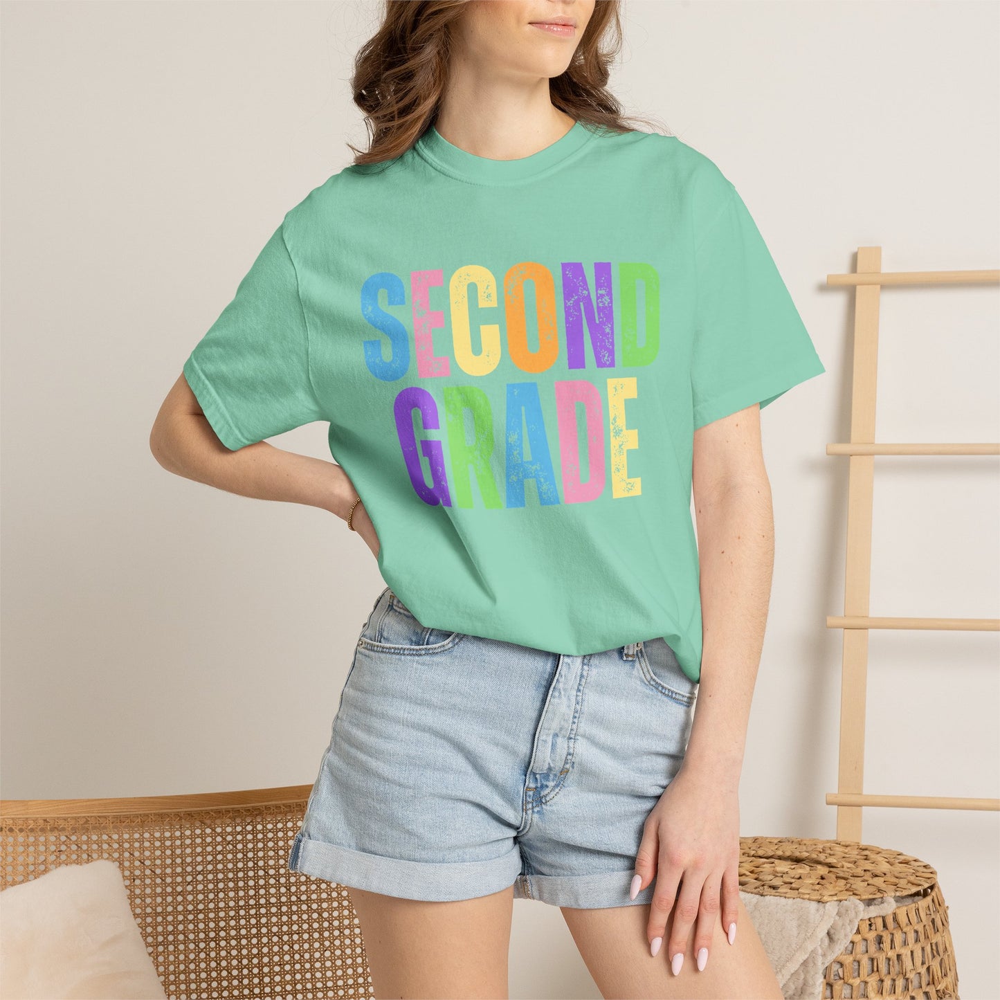 Second Grade  Comfort Colors® T-Shirt | Grade Level Teacher Shirt