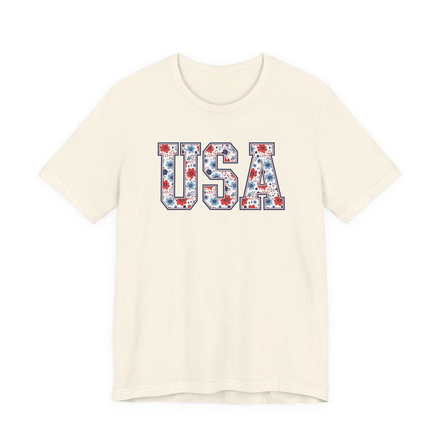 Floral USA Vintage Americana T-Shirt