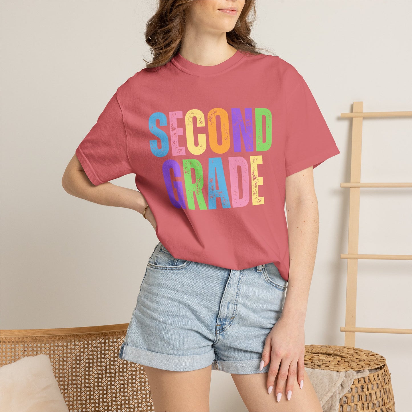 Second Grade  Comfort Colors® T-Shirt | Grade Level Teacher Shirt
