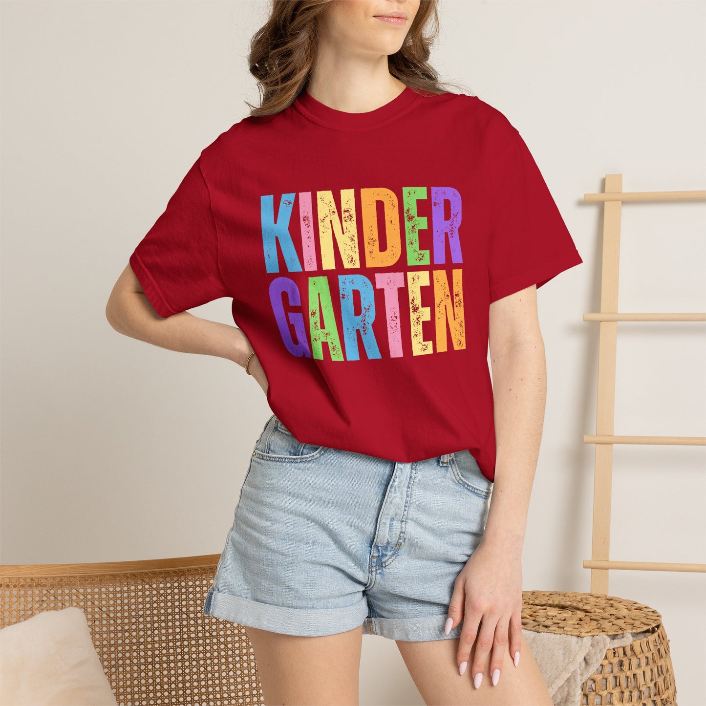 Kindergarten Comfort Colors® T-Shirt | Grade Level Teacher Shirt