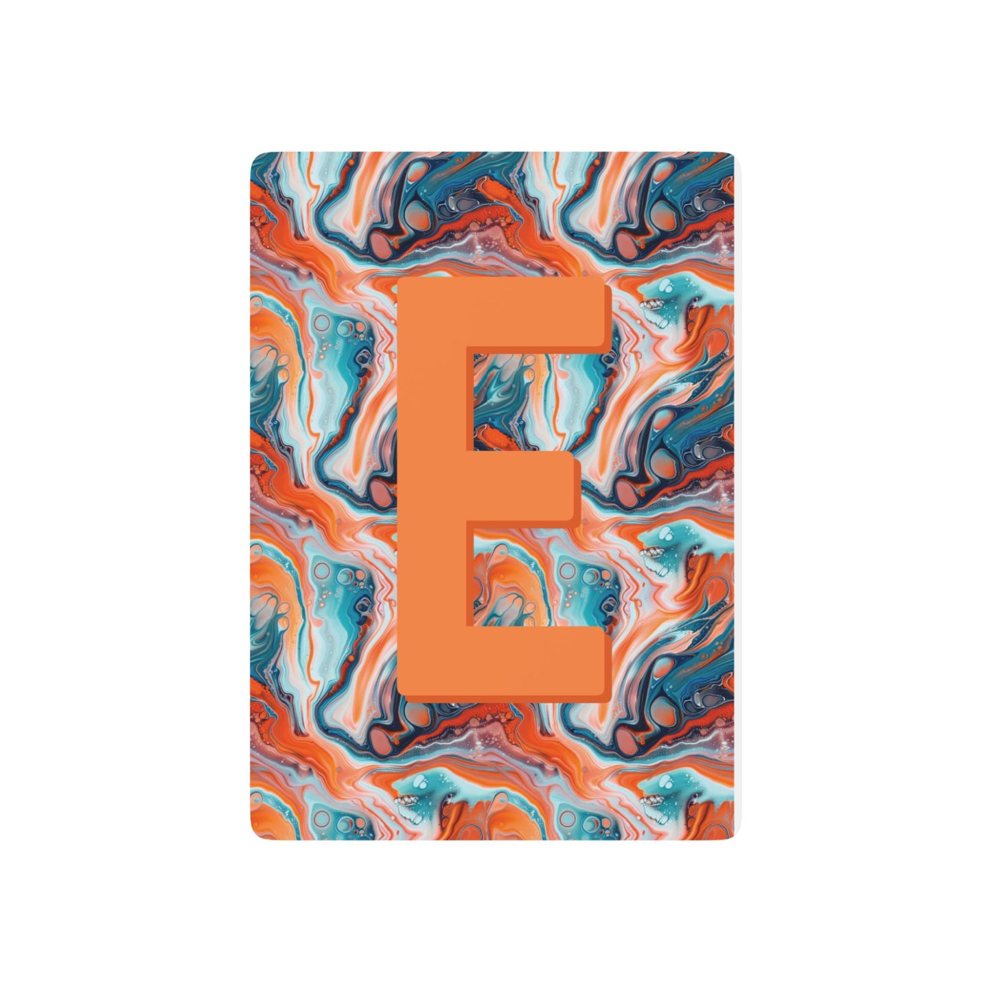 Personalized Abstract Marble Monogram Playing Cards