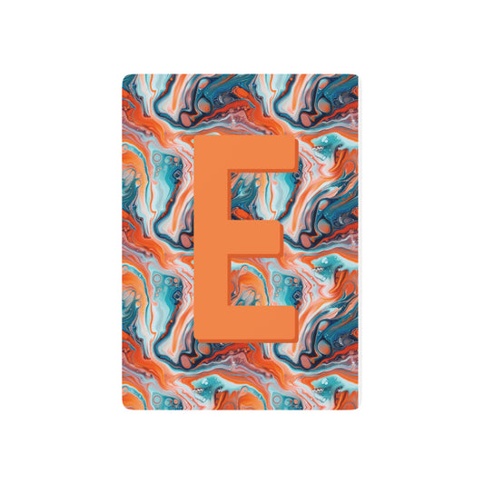 Personalized Abstract Marble Monogram Playing Cards