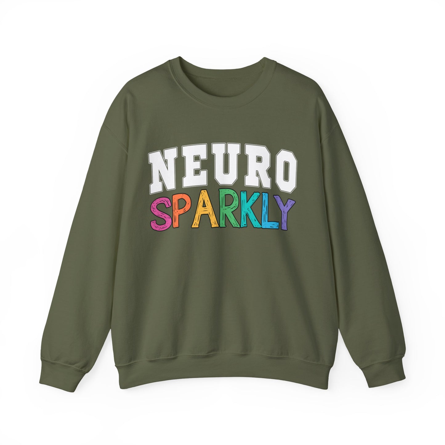 Neuro Sparkly Sweatshirt | Autism Awareness & Neurodiversity Inclusion Crewneck