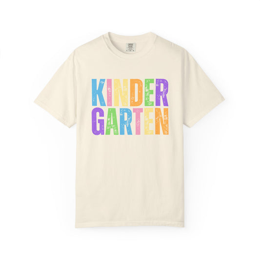 Kindergarten Comfort Colors® T-Shirt | Grade Level Teacher Shirt