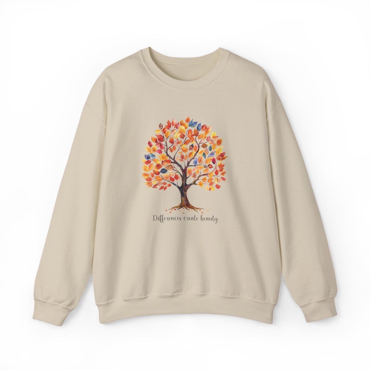 Fall Tree of Belonging Sweatshirt | Gildan Heavy Blend Crewneck