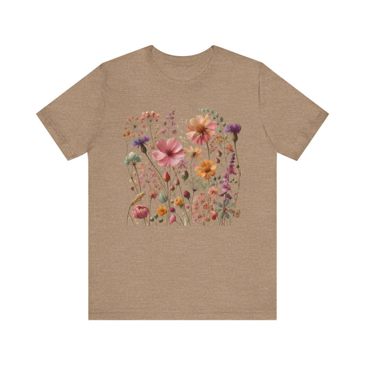 Open Meadow Wildflower Short Sleeve T-Shirt  – Meadow Mix