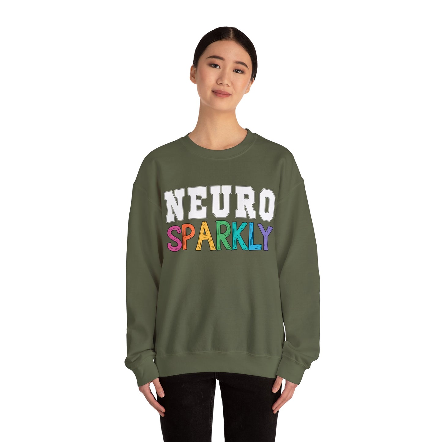 Neuro Sparkly Sweatshirt | Autism Awareness & Neurodiversity Inclusion Crewneck