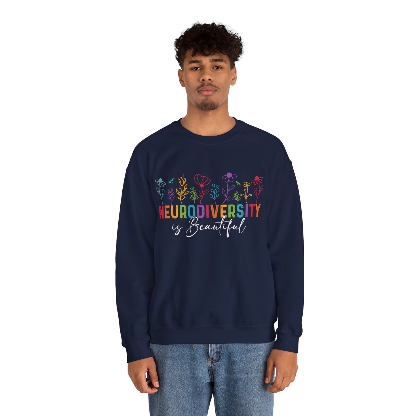 Neurodiversity Is Beautiful Sweatshirt | Autism Awareness & Acceptance Crewneck