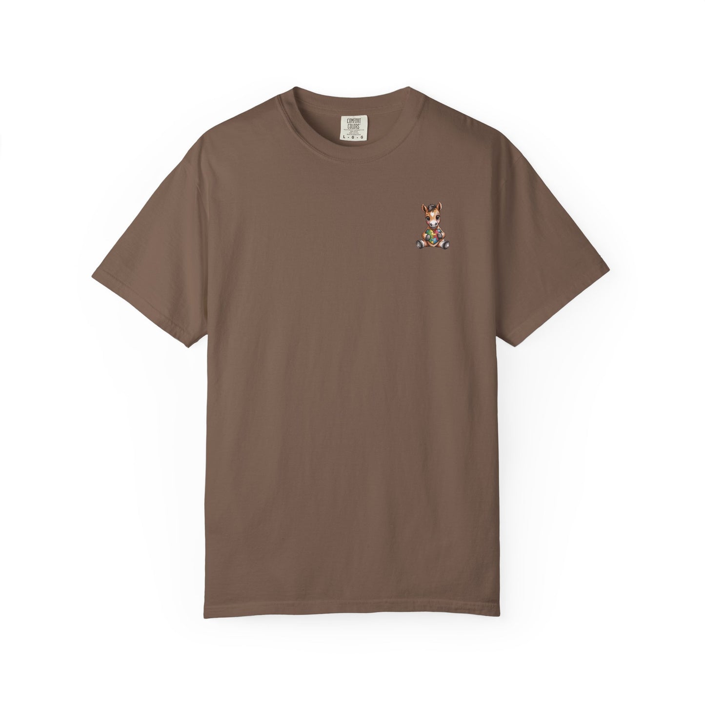 Horse & Heart Autism Awareness T Shirt | Comfort Colors Neurodiversity Support Tee