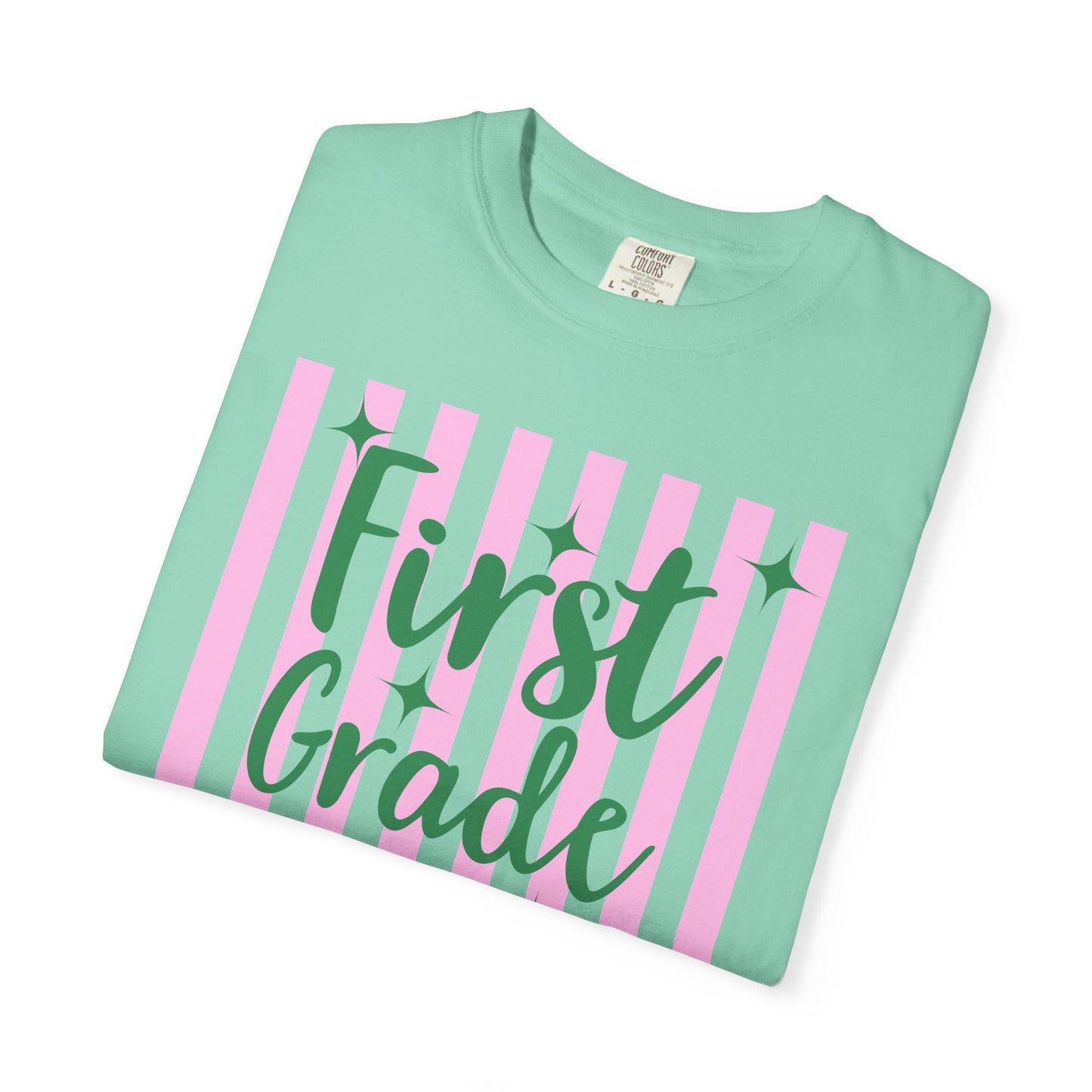 Personalized First Grade Teacher Shirt | Custom Matching First Grade Teacher Comfort Colors T-Shirt